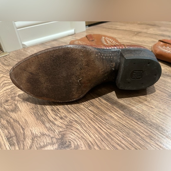 Vintage Dan Post Leather Cowboy Boots Women’s size 8.5 - Picture 5 of 9